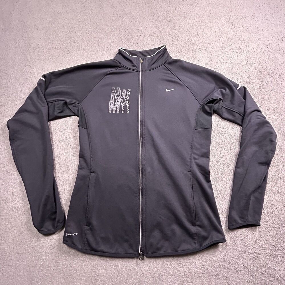 Nike Running Jacket Womens M NWM Dri-Fit Black Marathon